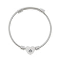 Held Close — Engraved Lotus Heart Cuff Bracelet